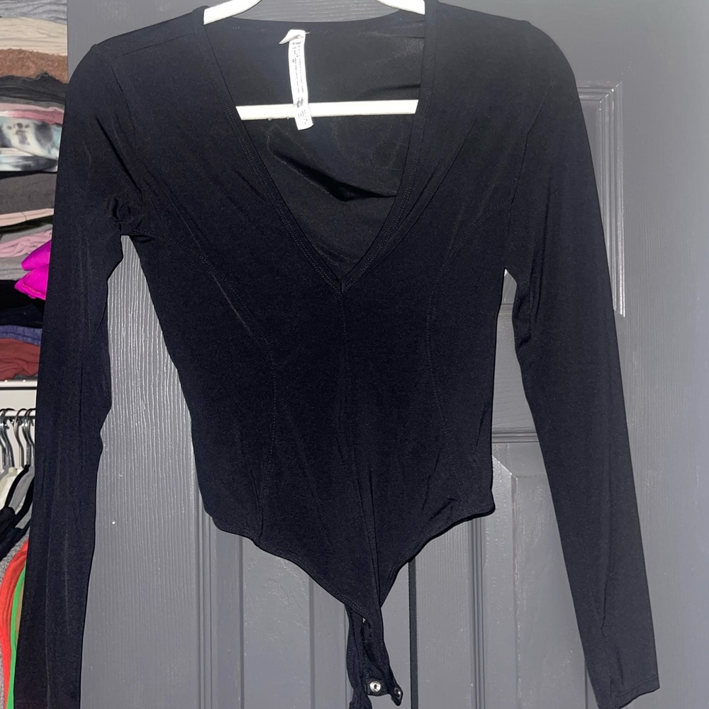 Free People deep V bodysuit!